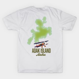 Adak Island Alaska map T-Shirt